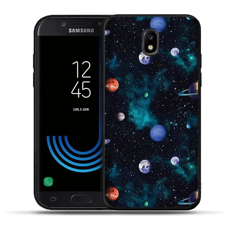 С живописным узором чехол для телефона для samsung Galaxy J3 J5 J7 G530 J6 Черный силиконовый чехол для J3 J5 J330F J530F euit - Цвет: H1152