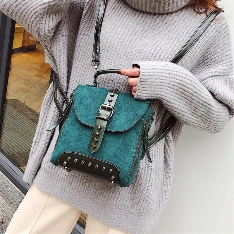 Женский кожаный рюкзак женские школьные рюкзаки для девочек подростков