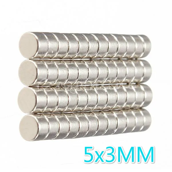 Неодимовый магнит AETool супермощный редкоземельный для холодильника 10/20/50/100 шт. 5x3