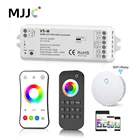 Пульт дистанционного управления RGB, RGB, RGBW, RGBCCT, 12 В, 24 В, 5 в 1, 2,4G