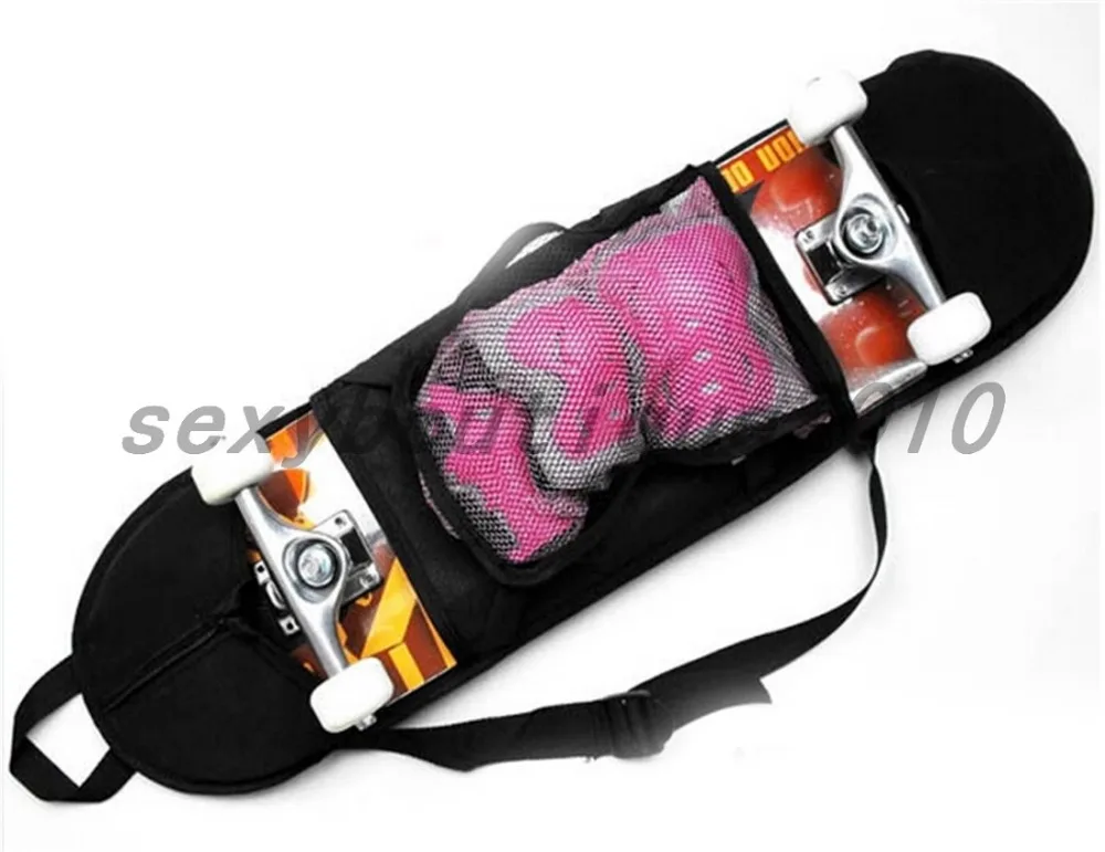 Топ продаж черный Открытый Скейтборд сумка для переноски Лонгборд палуба скейт