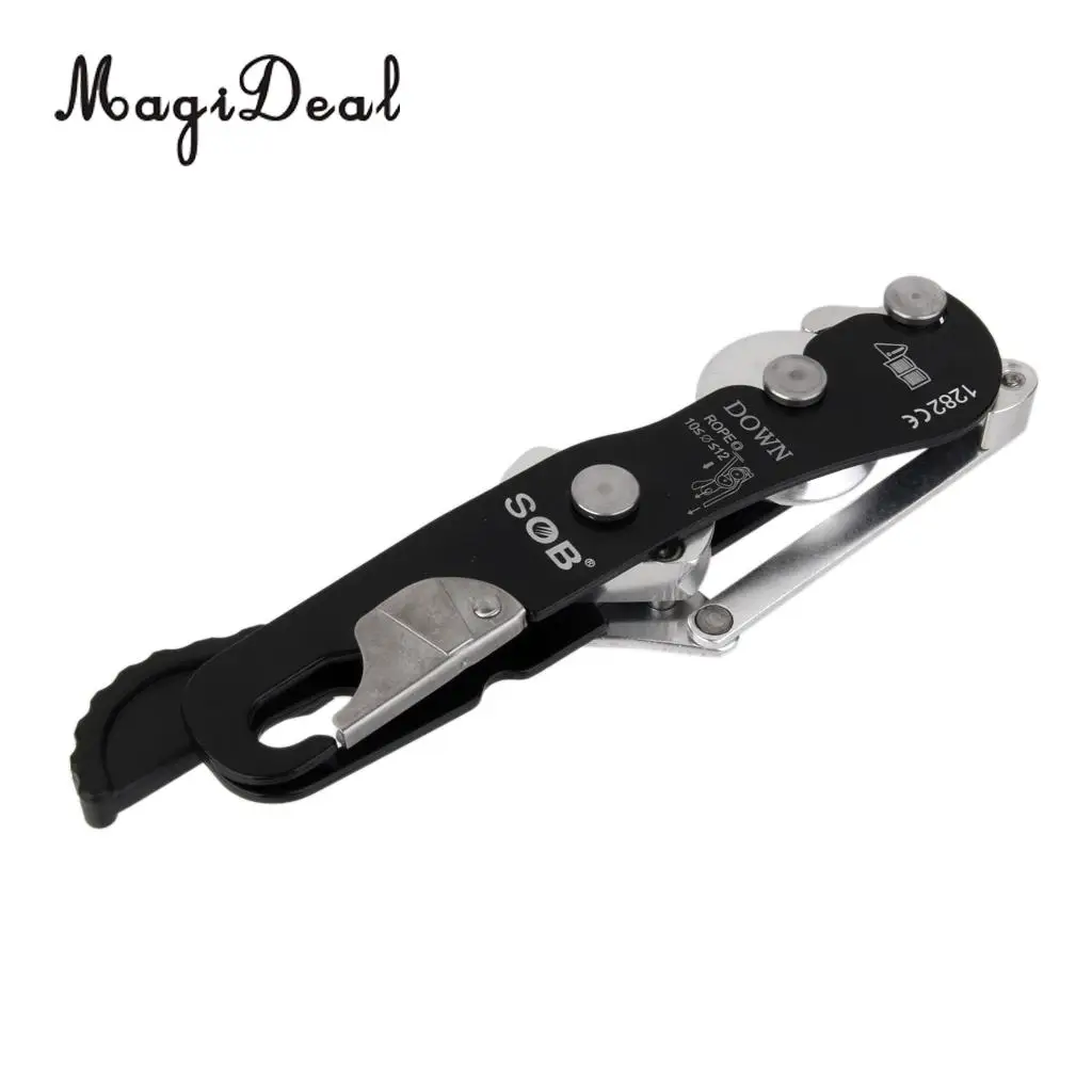 MagiDeal Professional Rock Climbing Handle control Abseiling спуск вниз стоп самозапирающее устройство вниз протектор инструмент