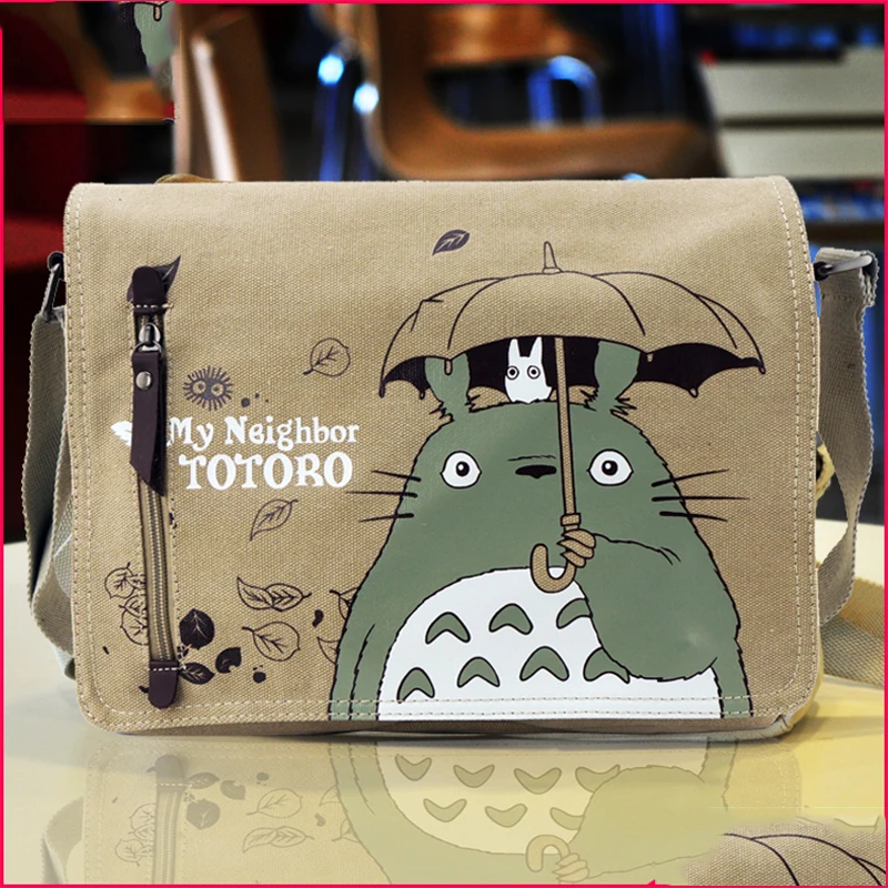 Хит продаж холщовые сумки мессенджеры унисекс Totoro школьная сумка для косплея