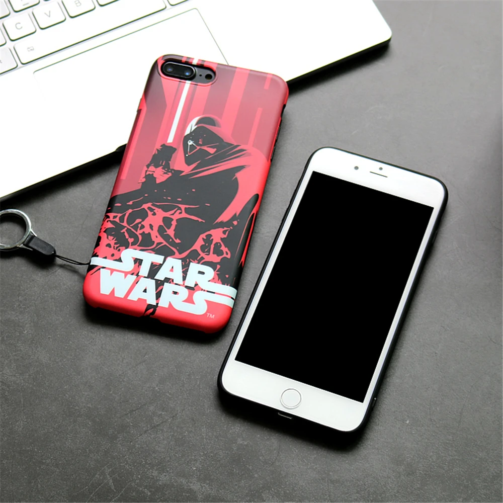 Чехлы для iphone 7 Популярные Звездные войны Темный воин шаблон телефона чехол 6 S 8 Plus