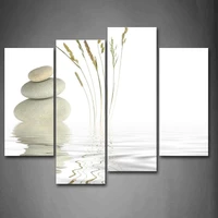 4 panel wall art canvas painting stone home decoration canvas prints pictures for living room