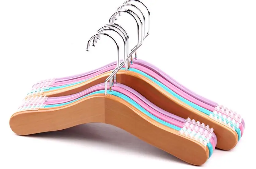 Sainwin 10 шт./партия Детская вешалка из цельной древесины противоскользящие стойки