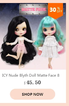 Ледяной обнаженный завод Blyth Кукла № BL662 каштановые волосы белое лицо Neo 1/6 BJD