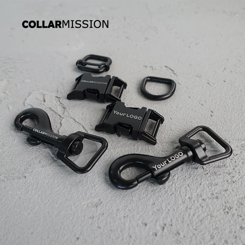 50sets/lot Engraved buckle We provide laser engraving service customize LOGO 15mm diy dog Collar leash set metal accessory | Дом и сад