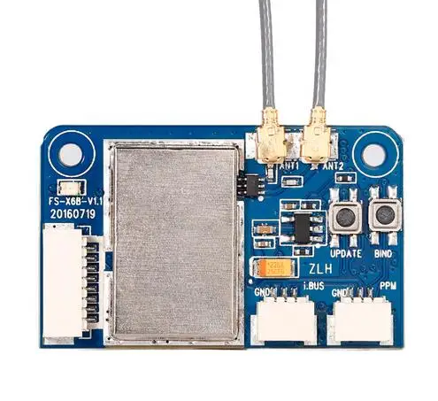 Flysky FS-GR3E FS-A3 FS-A6 FS-R6B FS-X6B FS-iA6 FS-iA6B FS-BS6 FS-A8S FS-R9B FS-iA10 FS-iA10B Rc приемник для передатчик Flysky - Цвет: FS-X6B