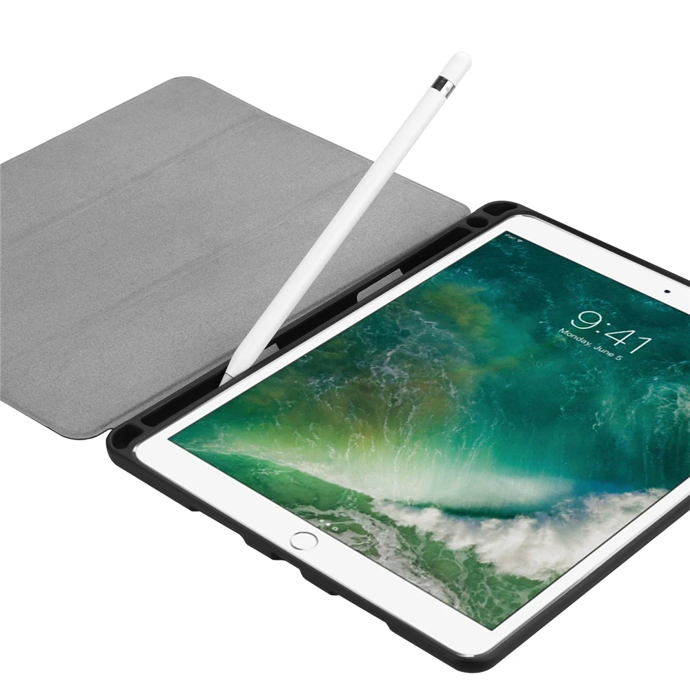 Для iPad Pro 10 5 чехол с держателем для карандашей ультратонкий легкий умный защитный