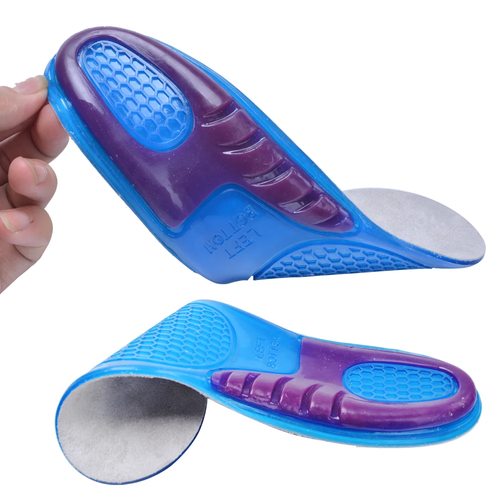 Silicon Gel Insoles Foot Care for Plantar Fasciitis Heel Spur Running Sport Insoles Shock Absorption Pads arch orthopedic insole