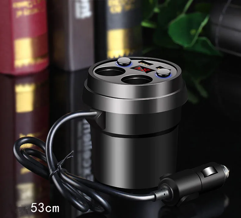 Blucub автомобильное зарядное устройство цифровой дисплей двойной USB порт для iPhone