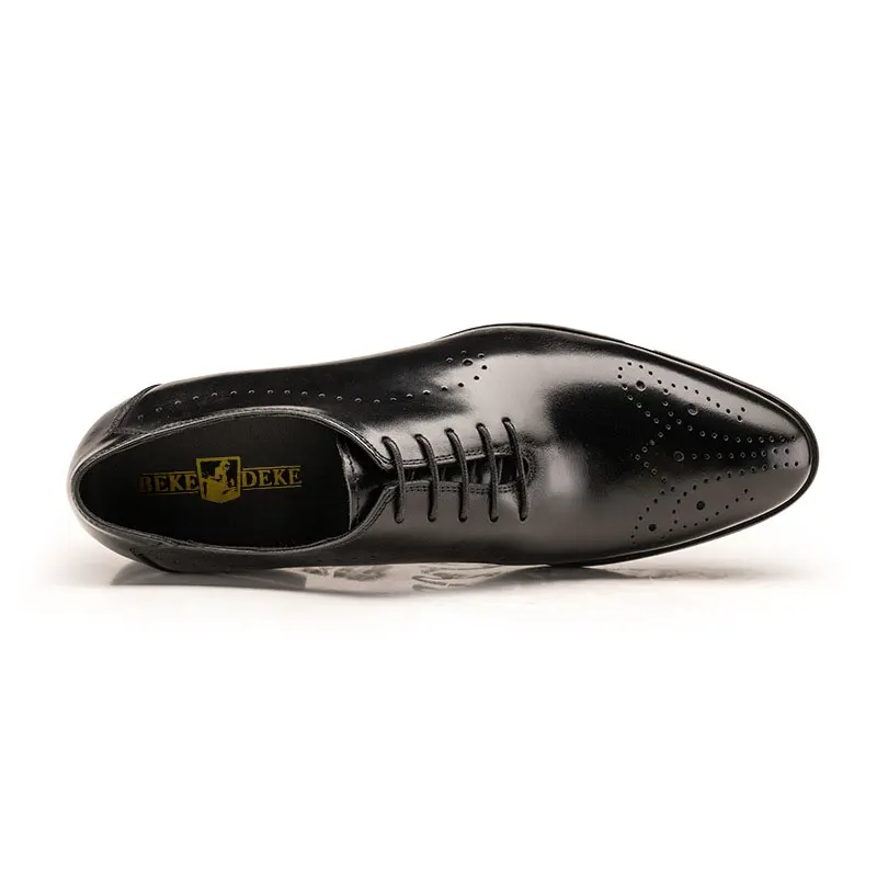 2021 ласточкин хвост с острым носком перфорацией типа броги Мужские туфли оксфорды