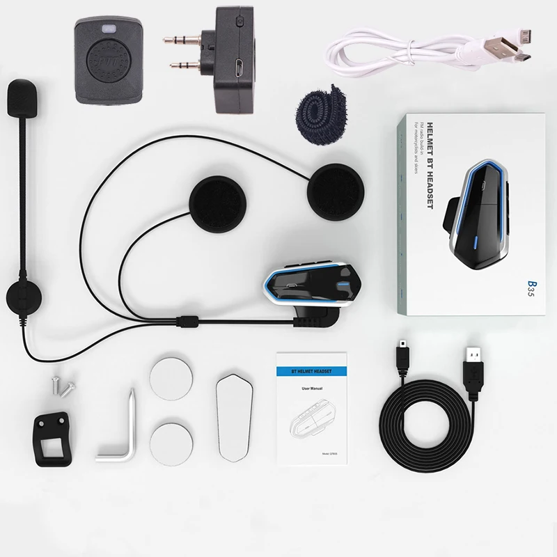 Портативная рация Hands-free шлем Bluetooth гарнитура Беспроводные наушники для мотоциклетного шлема локомотив шлем наушники Baofeng