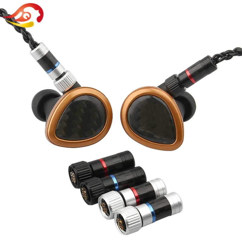 QYFANG Новый углеродное волокно DIY XLR наушники контактный адаптер для сращивания