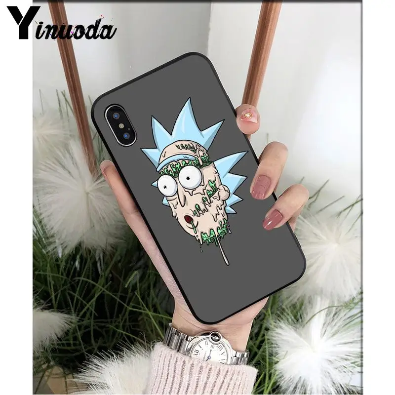 Yinuoda мультяшный маринованный Рик и Морти мягкий чехол для телефона из ТПУ чехол для Apple iPhone 8 7 6 6S Plus X XS MAX 5 5S SE XR