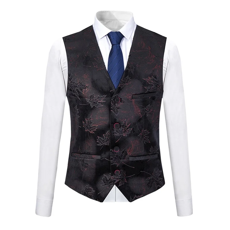 YUNCLOS плед печатных 3 шт. мужской костюм шаль воротник Slim Fit роскошные свадебные
