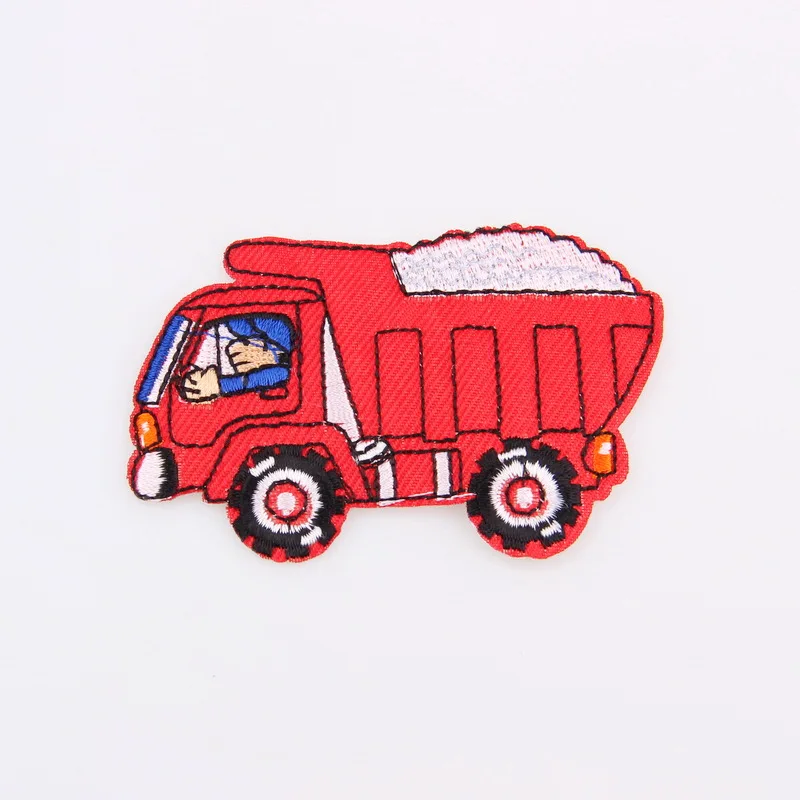 Симпатичные Мультяшные автомобильные самолеты DIY Вышитые нашивки детская одежда