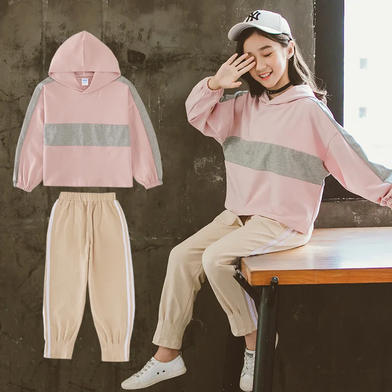 2019 новая осенне зимняя детская одежда толстовки с длинными рукавами + штаны