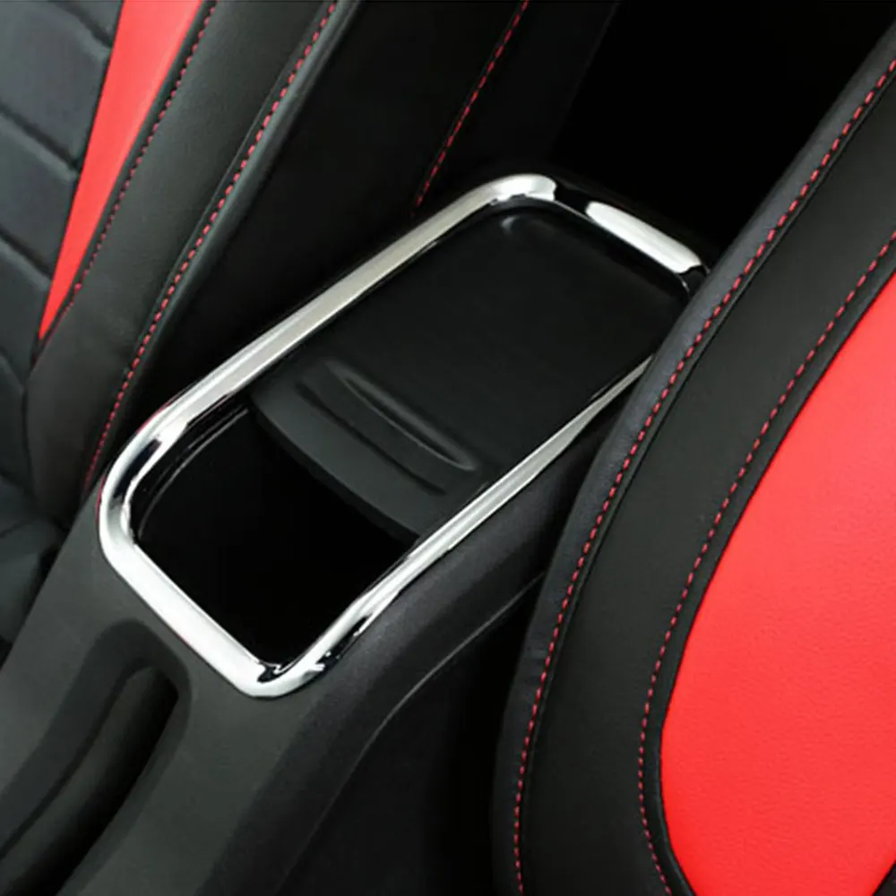 

Car Chrome Armrest Storage Box Cover Decorative Panel Trim Sequin Stickers for Peugeot 2008 2014 2015 2016 2017 2018 Accessories