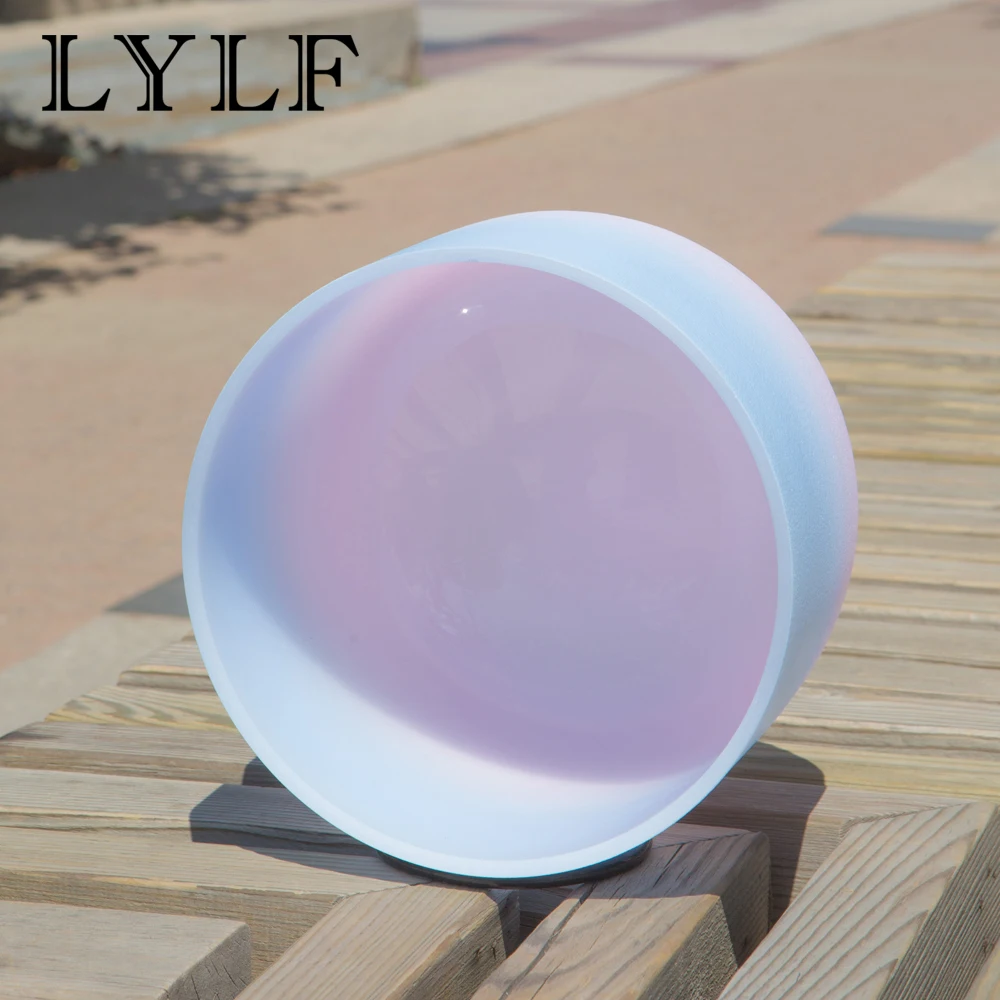 8 дюймов G Note ГОРЛОВАЯ ЧАКРА синяя и розовая цветная кварцевая Хрустальная Поющая