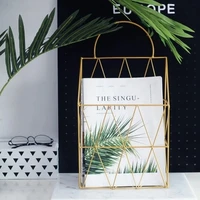 simple nordic style wrought iron rack magazine book wall hanging book rack ins grid creative wall decoration storage