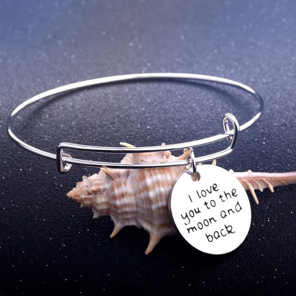 Люблю тебя до Луны и обратно Подвески браслет Любители Пары Браслет Подарки