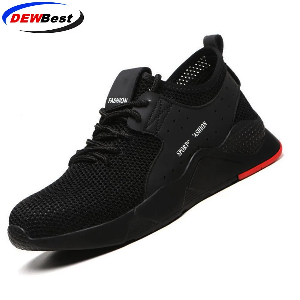Kevlar sole XZ188 DEWBEST/Мужская защитная обувь; рабочие ботинки со стальным носком; повседневные кроссовки для скейтборда; защитная обувь - Цвет: Kevlar sole XZ188