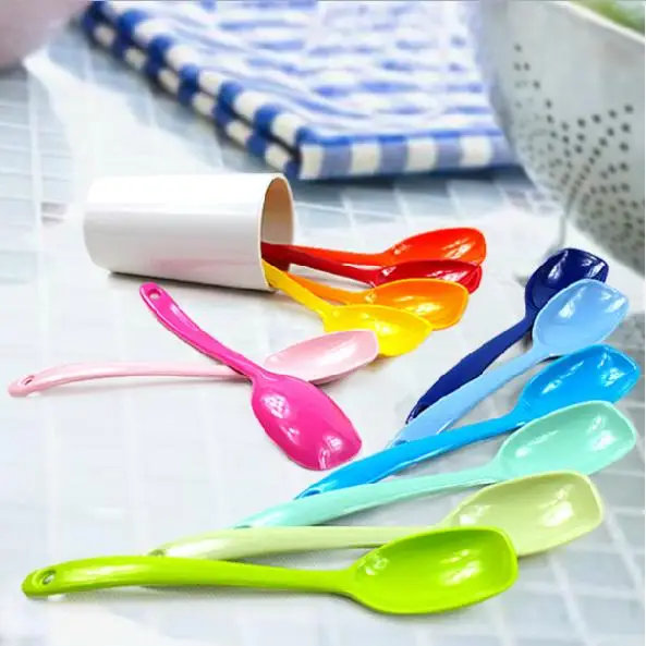 Милые конфеты цвет квадратная голова мороженое ложки нетоксичные меламиновые