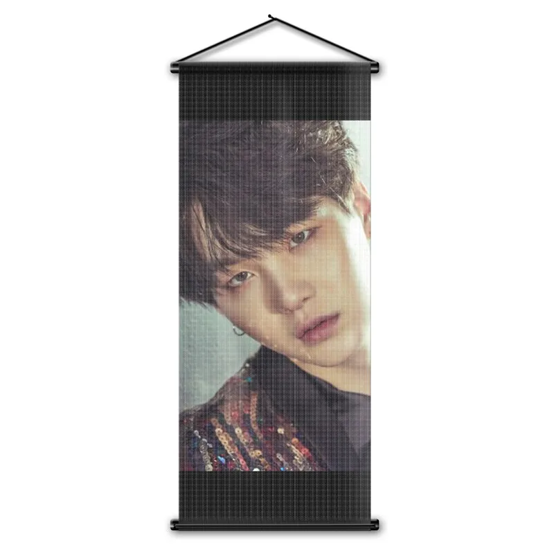 Bangtan Boys Member декоративный настенный свиток флаг группа KPOP JIN JIMMIN SUGA BTS гобелен висячий плакат вентиляторы подарки 45x110 см - Цвет: BTS 18