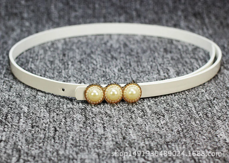 style 6-white 6 стильные модные женские ПУ черные белые поясные ленты тонкая резинка с бантом Пряжка пояс платье одежда аксессуары cinturon mujer - Цвет: style 6-white