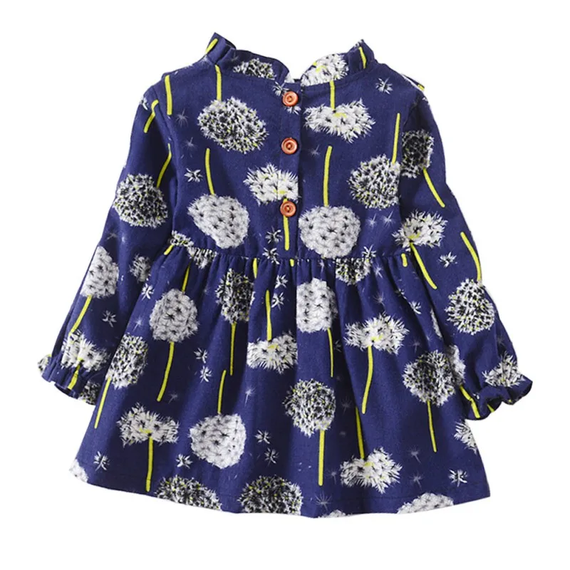 Spring New Fashion Design Casual Children Girls Dress Little Girl Floral Printed | Детская одежда и обувь