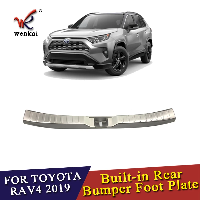 Защитная накладка для заднего бампера из нержавеющей стали Toyota Rav4 2019