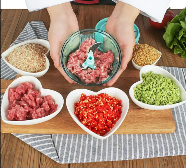 

HIgh Quality Manual Food Chopper For Vegetable Fruits Nuts Onions Chopper Hand Pull Mincer Blender Mixer Food processor