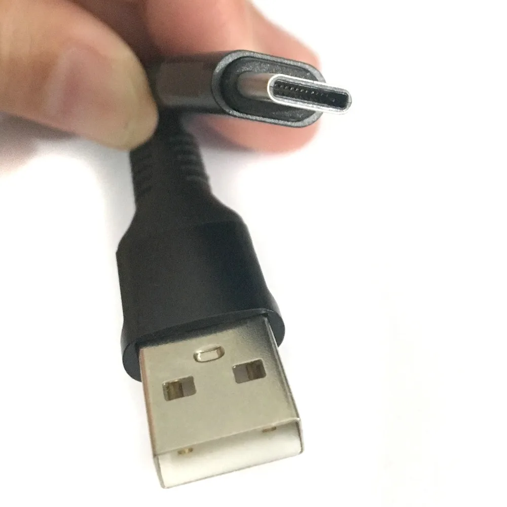 Новый универсальный черный 30 см Короткое плоское плетение USB A к type C кабель шнур