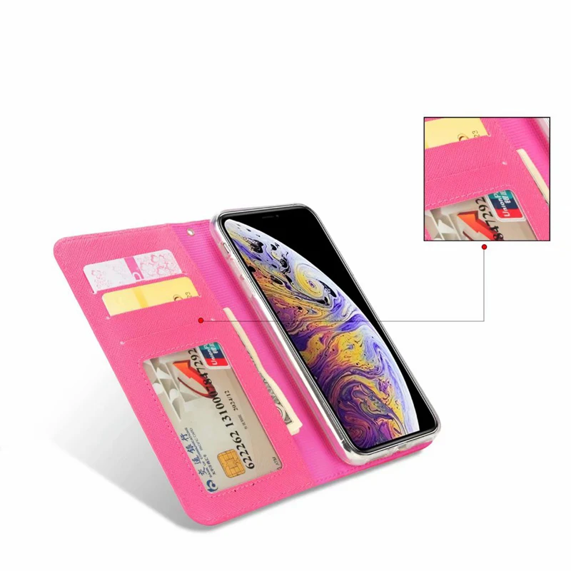 Lady Wallet Flip Case for iphone 4s 5s 8 7 6 plus PU Leather Phone XS Max XR Card Slot Stand iphoneX | Мобильные телефоны и