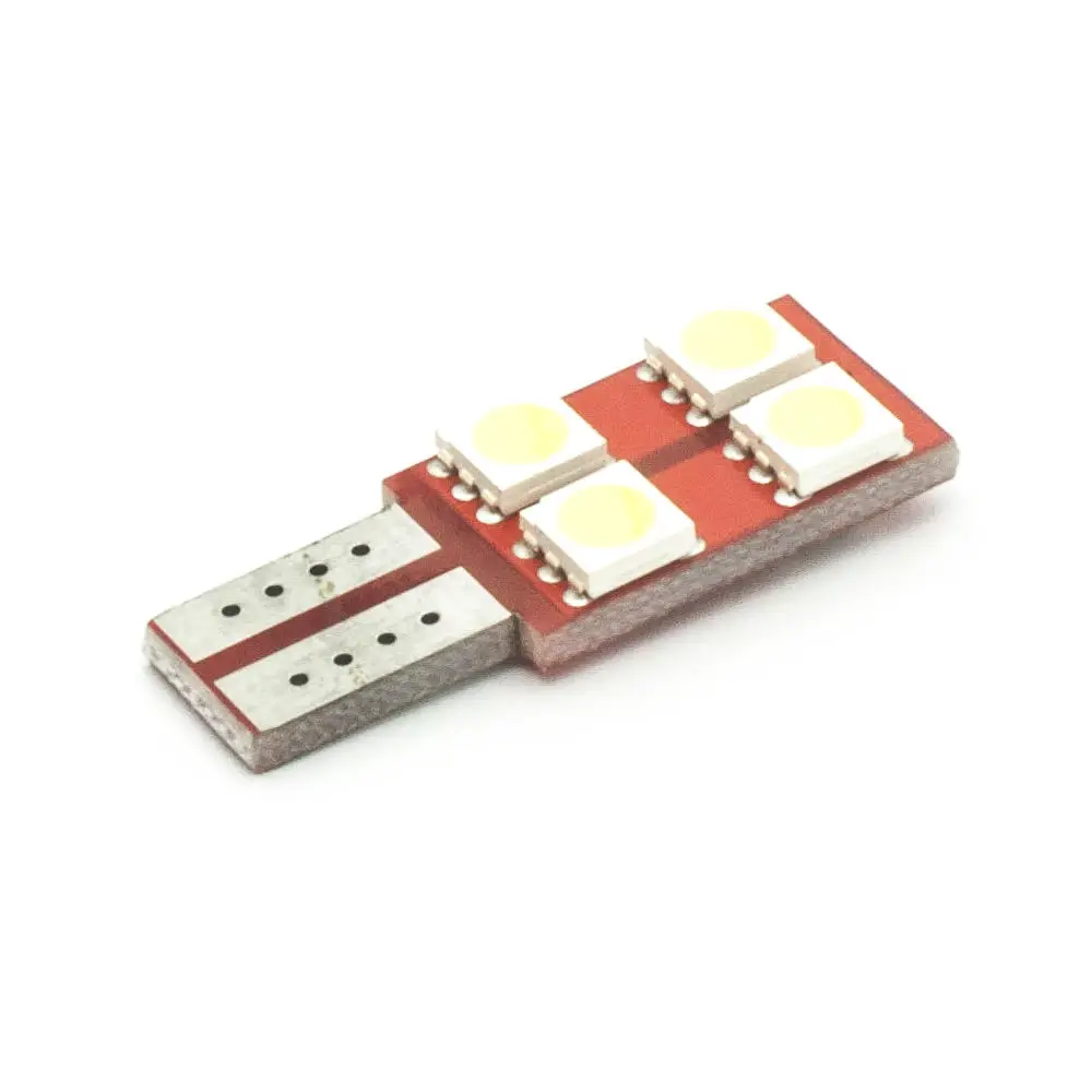 1 шт. T10 лампа для салона автомобиля 4 5050 SMD Светодиодная купольная гирлянда чтения
