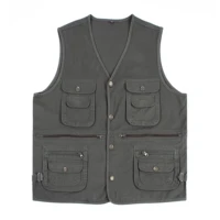 man veat fishing vest male with many pockets men sleeveless jacket waistcoat work vests outdoors vest fast shipping