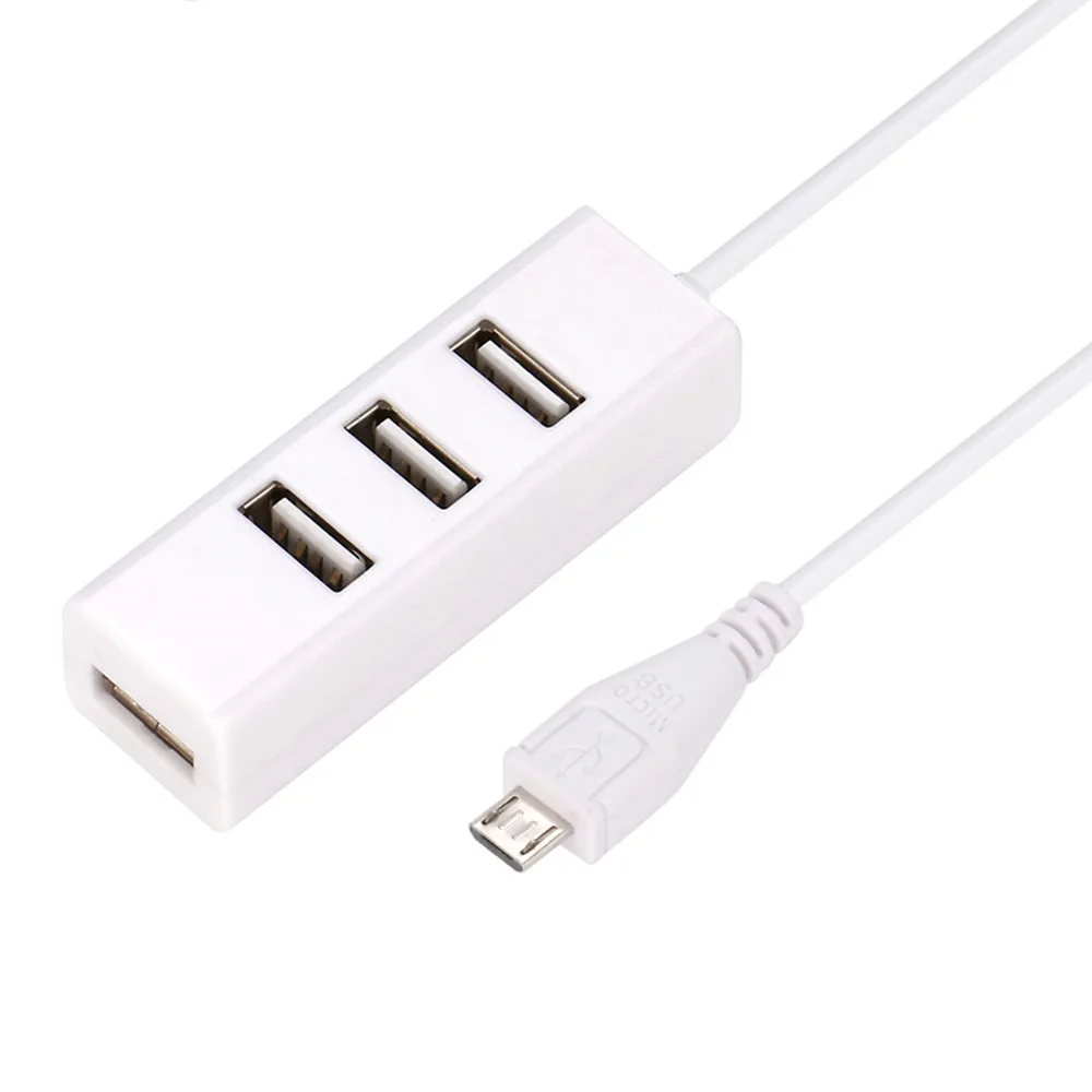 CARPRIE белый микро USB на 4 порта OTG концентратор для Raspberry Zero 6J13 Прямая поставка