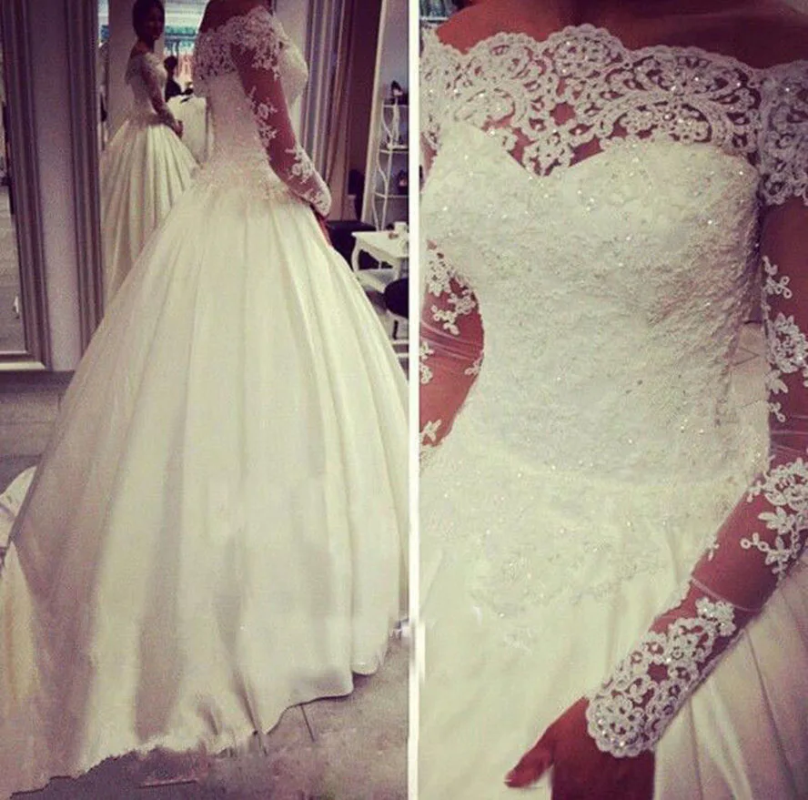 

Luxury Off Shoulder Wraps Shining Beads Bridal Bolero Jacket Shawl White Ivory Lace Applique For Wedding Custom Size