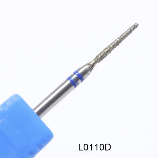 L0110D 1 шт. Алмазная дрель для ногтей 3/3" вращающаяся фреза для маникюра Электрический аппарат пилочки для ногтей аксессуары 14 типов TR056 - Цвет: L0110D