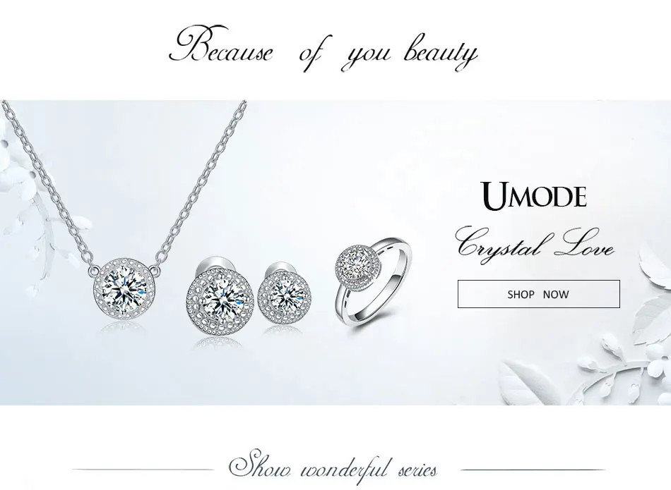 UMODE серьги-гвоздики белого и золотого цвета с микро-круглыми фианитами и кристаллами для женщин, ювелирные изделия, модные аксессуары для женщин UE0259