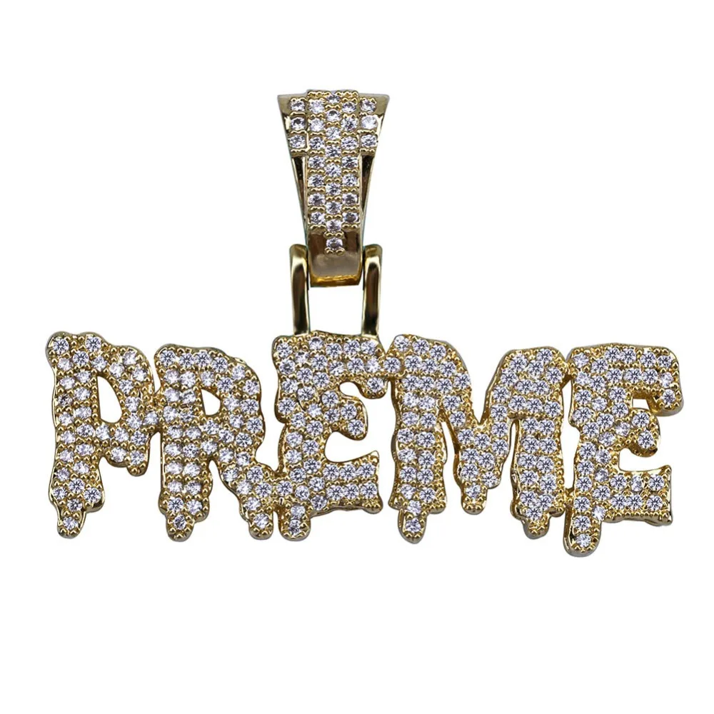 TOPGRILLZ, хип-хоп, для мужчин и женщин, со льдом, Bling, кубический циркон, PREME, подвеска, ожерелье, золото, серебро, цвет, ювелирные изделия, подарки, 4 мм, теннисная цепь
