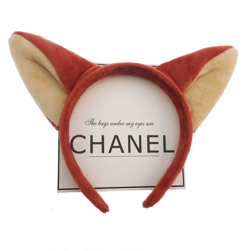 headband 9 Новые резинки для волос с лисьими кроличьими ушками, мягкие милые головная повязка, аксессуары для волос, обруч для волос для женщин, девушек, детей вечерние - Цвет: headband 9