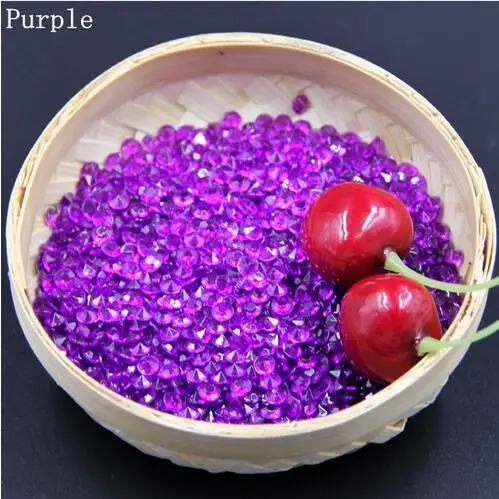 1000 шт. декоративные акриловые кристаллы с конфетти|clarity| |