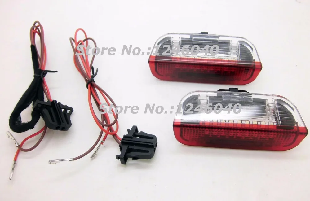 Белый/красный корпус 18LED вежливый дверной светильник для Porsche Cayenne 2011~ 958 Skoda Superb 08~ 10 Seat Alhambra 2011