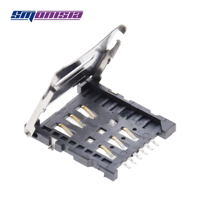 100 шт. раскладушка сим карты Micro SIM памяти держатель для карт 6 P гнездо sim
