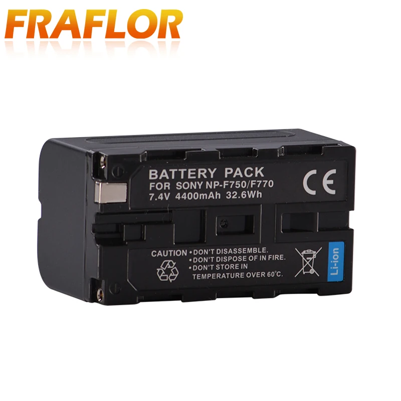 4400 mAh Half decoded литий ионная высокое Ёмкость Перезаряжаемые Батарея для sony F750 NP F770