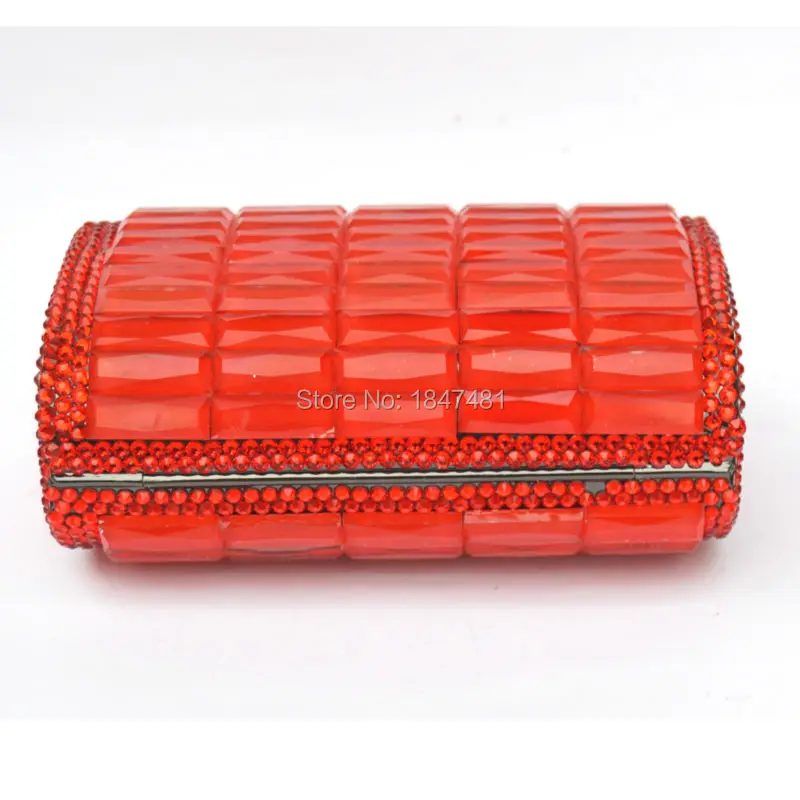 Мини-клатчи laiSC в форме коробки роскошные вечерние сумочки с кристаллами