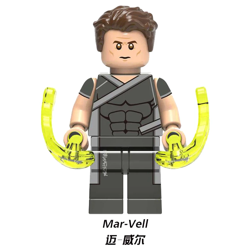 Капитан Марвел Мстители 4 Новые Супергерои Skrull Человек паук Мар Велл LegoINGly